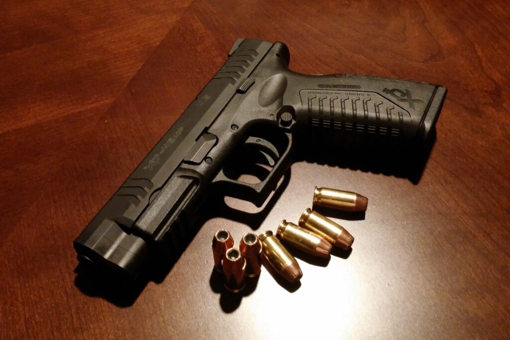 firearm and bullets